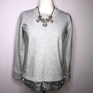 J.Crew jersey knit 🧶 sweater w. Sequin liner